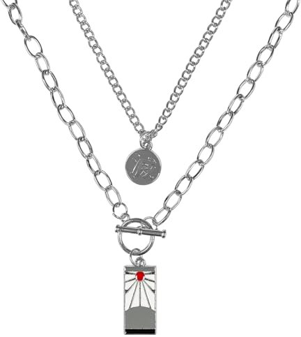 PIIMNT Demon Halskette, Demon Zubehör Kette, Demon Kette Anhänger, Demon Merch Halskette, Demon Schmuck Kette Demon Geschenke für Junge Mädchen