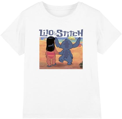 Lilo and Stitch Boy's Sunset Unisex Kids T Shirt