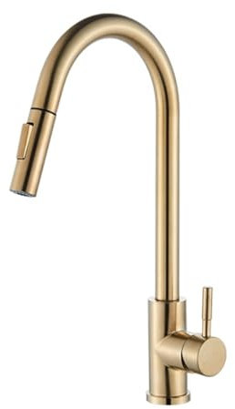 XFZJCHAP Struple-out Cocina encimera montada de 360 Grados de 360 Grados giratorios de Agua fría (Gris)