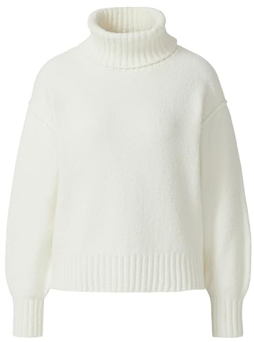 s.Oliver Damen Pullover mit Rollkragen 2172631 White 38