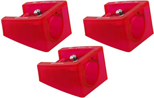 KUM AZ303.64.16-R - Spitzer Big, rot, bis 16 mm Durchmesser, 3 Anspitzer für dicke Stifte