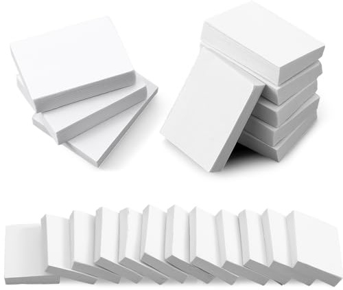 Classicseali 80 Stück Miniatur Bücher Blanko, Mini Books Blank, Leere Miniatur Bücher, Maßstab 1 12, Mini Notizbuchmodell für Bastelarbeiten, Puppenhaus Regaldekoration, Rollenspielzubehör (Weiß)