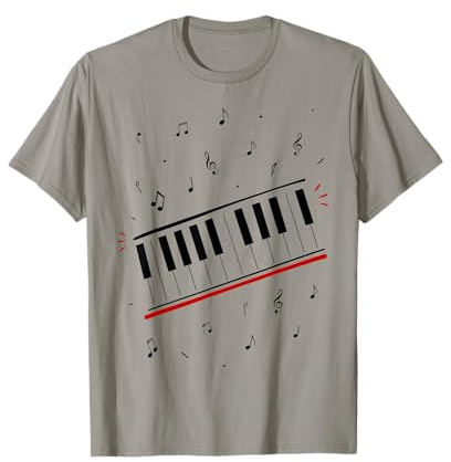 Piano Beat Keyboard Musiknoten Pianist Musikinstrument T-Shirt