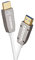 celexon UHD Optisches HDMI aktiv Kabel 2.0b - 25m - weiß - 3D - HDR - optische Signalübertragung - HLG - inkl. Audio-Return-Channel - ATC