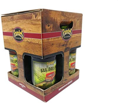 Founders 3 bottiglie di Birra All Day Ipa con Bicchiere Omaggio in Vetro Moderno
