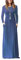 AUSELILY Women's Casual Long Sleeve Maxi Dress Loose Long Dresses with Pockets Beja Blue S