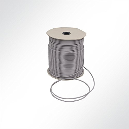 LYSEL Gummiseil Planenseil Expanderseil, (D) 10mm in Grau (1 m)