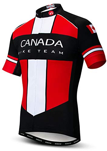 Radsport Trikot Herren Kurzarm Bike Fahrrad Top Shirts Kanada Size XL