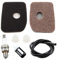 MCHNIC Filtre à air avec bougie d'allumage pour Stihl BG56 BG66 BG86 BG86CE BG86Z BG86CEZ SH56 SH56C SH86 BR200 souffleur à feuilles Remplacer 4241 120 1800