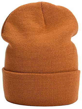 MASADA Damen und Herren Beanie Winter-Mütze - Sandbraun