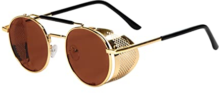WILBERS & WILBERS 20155 - Brille für ein Festival mit Metallrahmen in Gold, für Damen und Herren