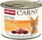 animonda Carny Katzen Nassfutter Kitten Geflügel + Rind (12 x 200g), Kitten getreidefreies Katzennassfutter ohne Zucker für wachsende Kätzchen bis 1 Jahr, mit frischen Zutaten