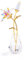 Fleur de lys en cristal à collectionner - Cadeau pour femme, maman, fleur de lilium en verre avec tige en métal pour mariage, Saint-Valentin, fête, décoration d'intérieur (transparent)