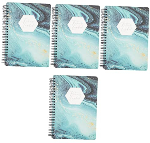 BESPORTBLE DIY 4Pcs Fitness Card Book Men Journal Recipe Journal Gym Journal Workout Book Workout Agenda Notepad Exercise Journal A5 Schedule Notebook Workout Planer Gym Notebook Journal Man