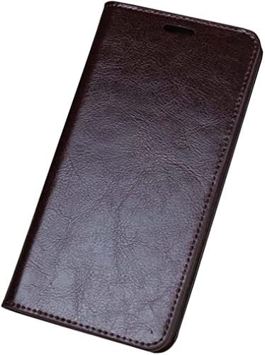 INFRI Leder TPU Flip Phone Case Holster, für Apple iPhone SE 2022 (3. Generation) 4,7 Zoll Folio Cover Brieftasche mit 3 Kartenfächern [Ständer] (Farbe: Kaffee)