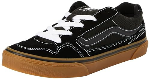 Vans Unisex Kinder Caldrone Sneaker, Suede Mesh Black Gum, 39 EU