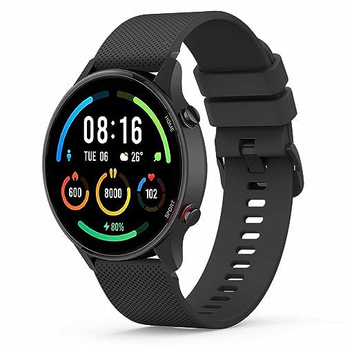 Vancle 22mm Cinturino Orologio per Xiaomi Mi Watch,Silicone Morbido Cinturini per Xiaomi Watch S1 /S1 Active/Xiaomi Mi Watch Color Sport,Nero