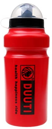 500ml Sports Running MTB Road Bike Cycling Water Bottle Clear/Red/Grey - Red