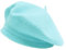 ZLYC Frauen Klassische Der Französische Künstler Baskenmütze Barett(Türkis, Blau)
