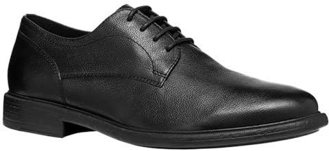 Geox U Terence E, Oxford Hombre, Black, 43 EU