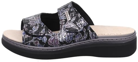 Rohde ABANO Damen, Frauen, Pantoletten, Slipper,Slides,Sandalen,Sommerschuhe,Freizeitschuhe,Slip-ons,Backless Slipper,SCHWARZ,41 EU