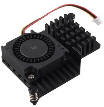 ZDE Aluminio Refrigerador Activo con Disipador térmico PWM Ventilador para Raspberry Pi 5 4GB/8GB