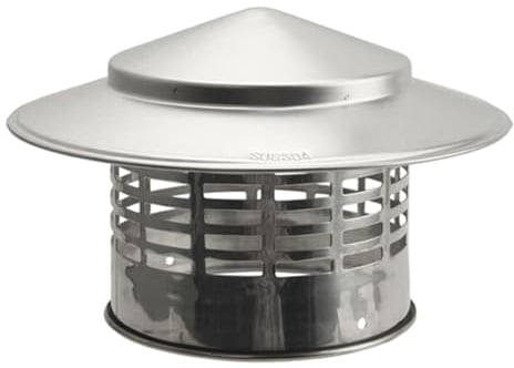 kowaku Schornsteinkappe, Regenschutz, Heizung, kühle Luft, Schornstein, Rauchrohr, Lüftungsrohr, Schornsteinabdeckung, Ofenrohraufsatz außen, Innendurchmesser 110 mm