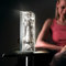 Luverre Tischlampe | LED-Leuchte | Glas-Leuchte mit Gravur für Nachttisch, Kommode, Wohnzimmer | Pop Art, Banksy, Kunst (Banksy Rocket Power, Rechteck | silber)