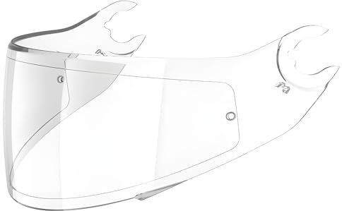 Guajiro - Visiera per casco compatibile con Shark VZ160 Spartan | Skwal | Skwal 2 | D Swawal - Schermo in policarbonato predisposto per Pinlock (Trasparente)