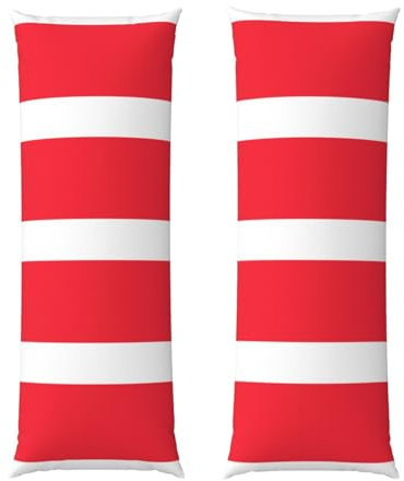 Langer Kissenbezug mit österreichischer Flagge, 50,8 x 152,4 cm, luxuriöser und gemütlicher Kissenbezug für extra lange Körperkissen