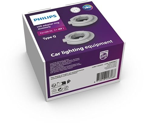 Philips anneaux de connexion type Q pour éclairage avant automobile LED H7