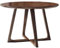Mesa de Comedor Redonda de Madera Maciza de Mediados de Siglo, Mesas De Cocina Y Comedor De Madera Maciza, Mesa De Té Decorativa con Sofá Compacto, Mesa Auxiliar(Size:60X60cm(DxH),Color:Color nogal)
