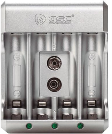 Chargeur de Piles Rechargeables AA/AAA/9 V, Compatible avec Plusieurs Types de Batteries, idéal pour Un Usage Domestique et électronique.