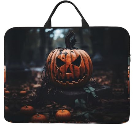 Laptoptasche mit Totenkopf-Motiv, 35,6 cm, strapazierfähig, für die meisten Laptops und iPads, stoßfest, schlanke Hülle