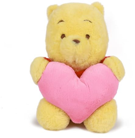 Winnie Pooh Kuscheltier 30cm Baby, Disney Winnie The Pooh Plüschtier mit Hält Herz, Disney Pooh Stofftier Schmusetier Groß, Winnie Pooh Plush Figure für Mädchen Jungen