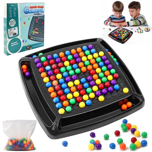 CHRI Intelligenzschach Doppelduell 120 Rainbowball-Brettel Pädagogisches Spiel für Kinder