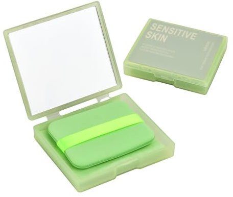 100 Stück Gesichts Löschpapier Set mit Spiegel und Puderquaste, Blottpapier Für Fettige Hautpflege, Blotting-Papiere, Ölabsorbieren de Blätter, Öl-Löschpapier, Face Oil Blotting Papers