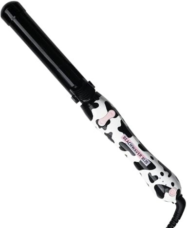 Beachwaver Co. B1.25 Rotating Curling Iron - Wavy West Black | Automatic 1 1/4-Inch Ceramic Curling Iron - Larger Barrel Size for Medium-to-Long Hair! | Auto-Shut Off, Travel-Friendly, Dual Voltage