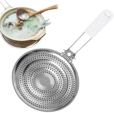 Stainless Steel Heat Control Plate - Electric Stove Heat Diffuser for Glass Cooktops | Burner Flame Tamer, Even Heat Adapter for Ceramic Induction, Simmer Ring Pad for Slow Cooking, Protector