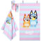 BlueY Handtücher Kinder Duschtuch 70x140 cm mit 2 Wäscheklammern Saugstark Schnelltrocknend Badetuch Groß Baumwolle Strandtuch Mädchen