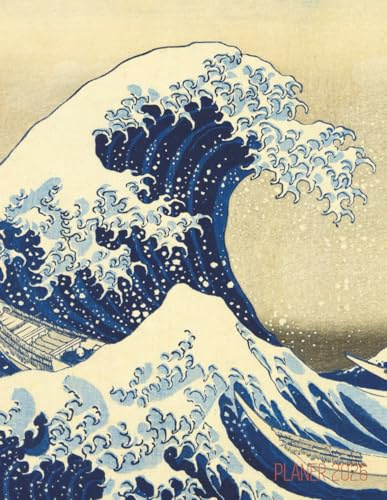 Die große Welle vor Kanagawa Planer 2026: Katsushika Hokusai | Agenda Planer 2026: Top organisiert durchs Jahr! | 36 Ansichten des Berges Fuji, Japan ... | Terminplaner Kalender mit Wochenansicht