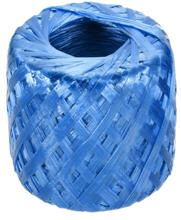 sourcing map Ficelle en plastique et nylon polyester de 225 m, 30 mm, emballage domestique pour jardinage, artisanat, transport - Bleu