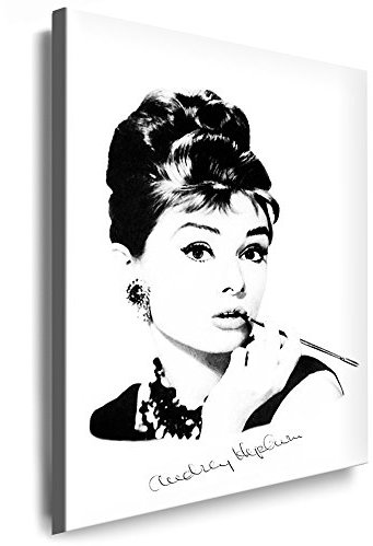 Bilder Audrey Hepburn Filmszene Leinwand Bild XXL Format 70 x 100 cm ! Wandbilder 10 Motive Wählbar ! Keilrahmenbild Kein Poster, Fotografien oder Plakat Grosse Leinwandbilder! AH-01-40