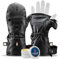 THE HEAT COMPANY Shell Full Leather Handschuhe - Die Innovation: Warme Leder Fäustlinge zum Umklappen - gefütterte Winterhandschuhe - Skihandschuhe: Damen, Herren - ohne Unterziehhandschuh