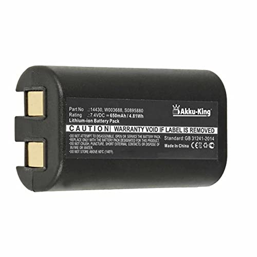Akku-King Akku kompatibel mit Dymo 14430, S0895880, W003688 - Li-Ion 650mAh - für 3M PL200, Dymo 260P, 280, LabelManager 260, 260P, 280, PnP