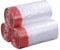 Fosly 30l Sac Poubelle Ultra résistant avec Cordon de Serrage, Transparent Cordon de Serrage Sac Poubelle