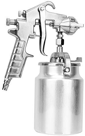 Pneumatic Paint Spray Gun,1000CC 2.0mm Nozzle Suction Handheld Air Paint Sprayer with Cleaning Brush,for Automotive Decoration Home Wood Etc