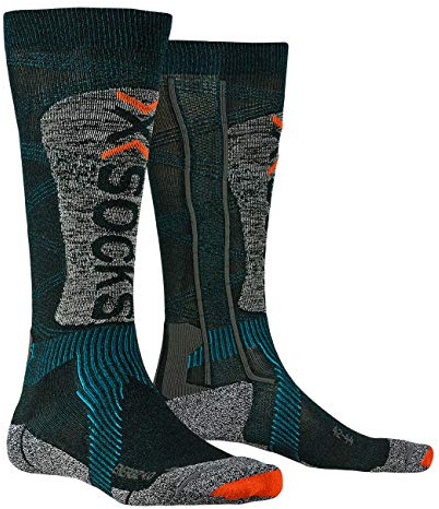 X-Socks X-Bionic Ski Energizer 4.0 Socken E005 Petrol/Stone Grey Melange 39-41