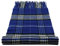 TigerTie Designer Schal in royal blau weissgrau schwarz kariert - Stoff Cashmink - made in Germany