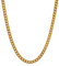 WOWSUN Chaîne à Maillons Cubaine Plaquée or Gros Collier Femmes Collier En Couches Bijoux Pour Filles